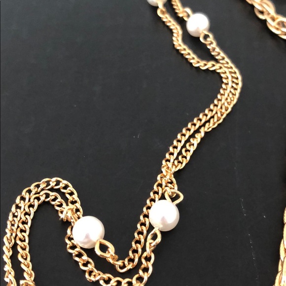 VINTAGE AMBER MARQUIS PENDANT W/PEARLS - Picture 15 of 15